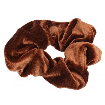 scrunchie Velvet Brown afbeelding