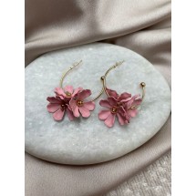 AA 0036 - Oorbellen - Bloem - 5 x 3 cm