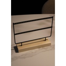 Oorbellenrek - Hout en Metaal - 27x22x7cm