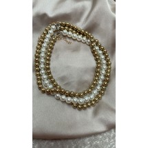 Ketting - Oversized Beads - Layers - Parel & Bolletjes
