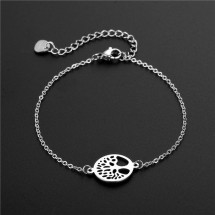 AB 0065 - Stainless steel - bracelet - Levensboom