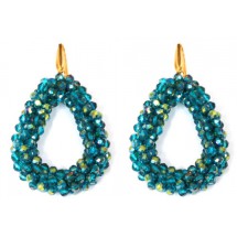 AK 0073 - Faceted Glass Beads - 4,5x3,5cm