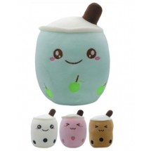 Knuffel Bubble Tea – 17 cm (1 stuk, gemengd design)