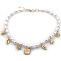 Sea Charms – Parelketting met Schelpenbedels