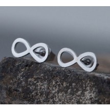 AH 0076 - Oorbellen - Stainless Steel - Infinity