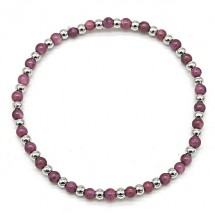 AB 0192 Stainless steel bracelet/Natuursteen