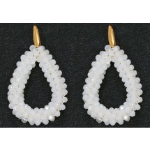 AF 0325 - Faceted Glass Beads - 4,5x3,5cm