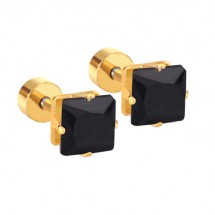 AA 0083 - Oorbellen - Stainless Steel - Rhinestones - 6mm