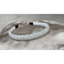 Haarband - Glaskralen - 1,5 cm