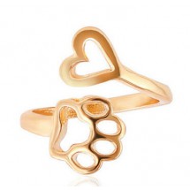 AH 0246 - Ring - Stainless Steel - Verstelbaar - Pootjes