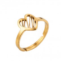 AA 0143 - Ring - Stainless Steel - Verstelbaar - Hart