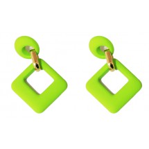 AD 0110  - Oorbellen - Acryl - 4x6,5cm
