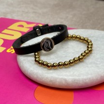 AK 0355  - Slider met Cabuchon - 12 mm - Zonder Armband