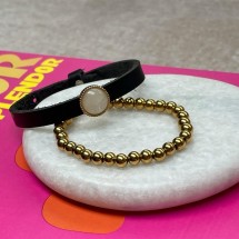 AK 0354  - Slider met Cabuchon - 12 mm - Zonder Armband