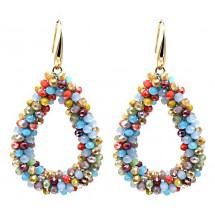 AK 0316 - Faceted Glass Beads - 6cm