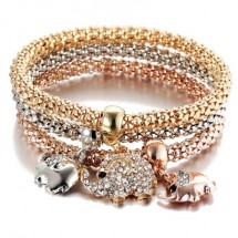 AH 0244 - Armband - Tricolor - Olifant