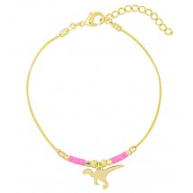 AB 0102 - Armband - Dino - Gold Plated