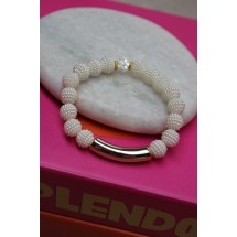AK 0370 - Armband - Kralen - One Size - Bloem