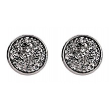 AA 0129 Oorbellen - Rond - 1,4 cm - Glitter