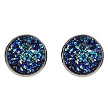 AA 0199 - Oorbellen - Rond - 1,4 cm - Glitter