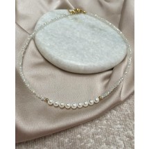 AC 0100 - Ketting - Glaskralen - 39-44cm