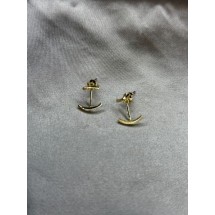 AA 0023 - Oorbellen - Anker - 1cm