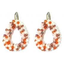 AF 0321 - Faceted Glass Beads - 4,5x3,5cm