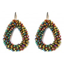 AF 0339 - Faceted Glass Beads - 4,5x3,5cm