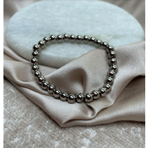 Armband - Stainless Steel - Bolletjes - 6mm