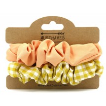 AD 0062 Set van 2 Scrunchies op kaart