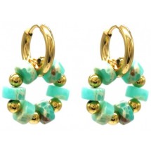 AA 0079 - Stainless Steel - Stones - 1,5*2,5cm