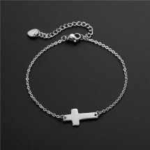 AB 0063 - Stainless steel - bracelet - Kruis