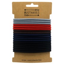 AD 0131 - Kaart met 18 haarelastiekjes