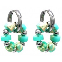 AA 0080 - Stainless Steel - Stones - 1,5*2,5cm