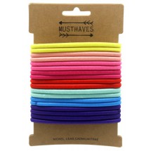 AD 0162 - Kaart met 18 haarelastiekjes