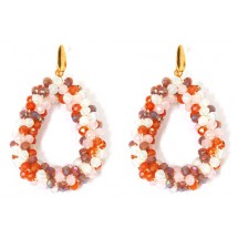AF 0290 - Faceted Glass Beads - 4,5x3,5cm