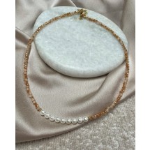 AC 0095 - Ketting - Glaskralen - 39-44cm