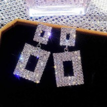 AA 0100 - Oorbellen - Shining Crystals - S 925 Silver needle