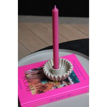 Kaarsenhouder Ribbel Sand 12x12x5cm