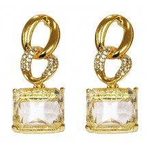 AA 0244 - Oorbellen - Crystals - S925 Silver Needle - 3,5*1,5cm