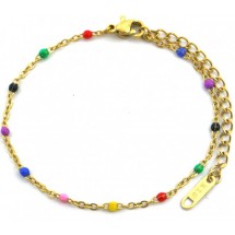 AA 0150 - Armband - Stainless Steel - Dots.
