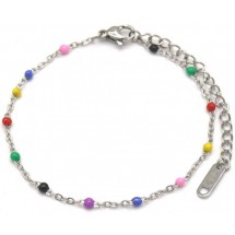 AA 0157 - Armband - Stainless Steel - Dots.