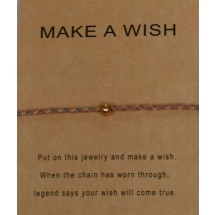 AB 0143 - Make a Wish - Stainless Steel bead