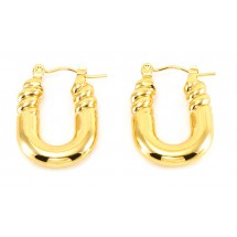 AB 0163 - Oorbellen - Stainless Steel - 1,7x2,5cm