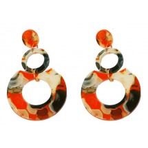 AB 0249 - Oorbellen - Acryl - 6cm