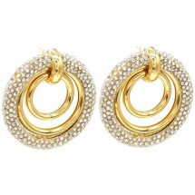 AA 0047 - Oorbellen - Statement - Crystals - 5*4,5cm