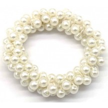 AB 0241 - Haarelastiek - Elastisch - Pearl