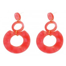 AC 0034 - Oorbellen - Acryl - 6cm