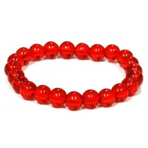 AC 0121 - Armband - Elastisch - Glaskralen - 8 mm - 18,4 cm