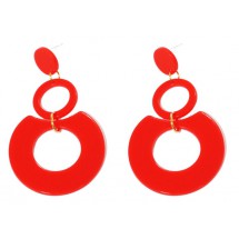 AC 0136 - Oorbellen - Acryl - 6cm